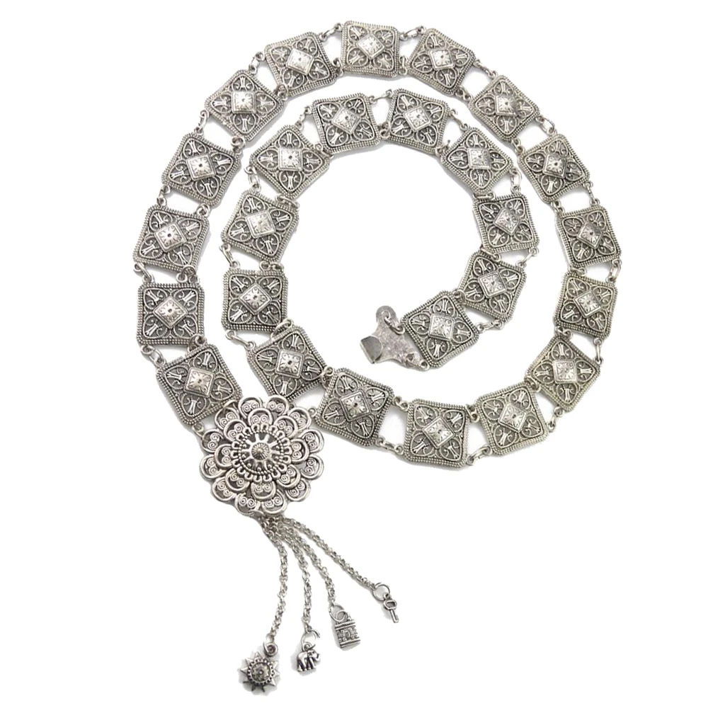 

Винтажная Серебряная цепочка для танца живота