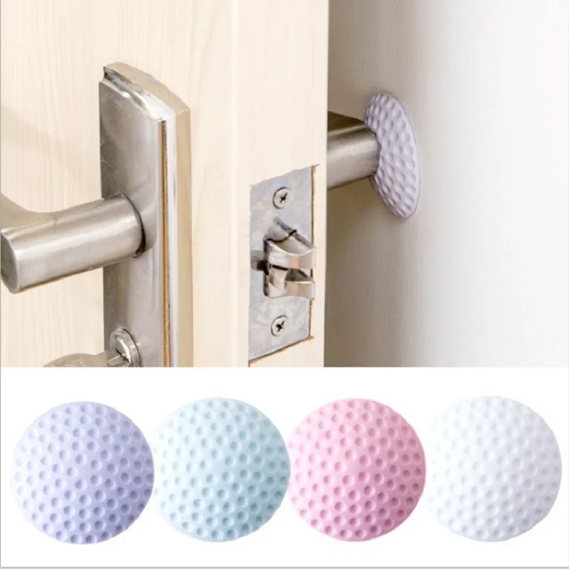

Stoppers Silencer Crash Pad Baby Doorknob Locks 1PCS Self Adhesive Door Stopper Wall Protectors Door Handle Bumpers Buffer Guar