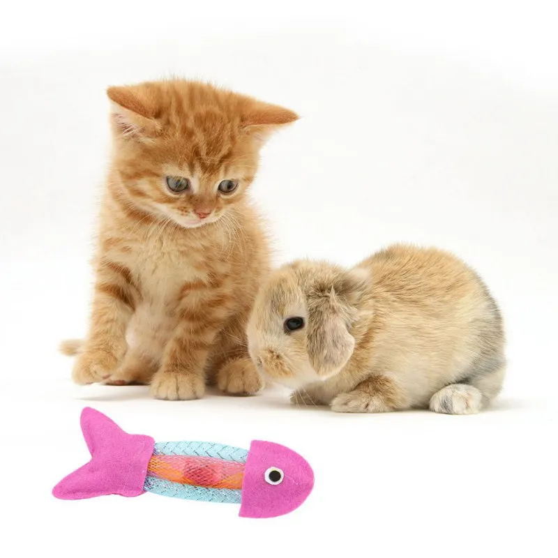 Кошка шланг весна и холст рыба игрушка кошка прыгающая игрушка котенок щенок игрушки надувные шары товары для домашних животных Katten Speelgoed Gatos
