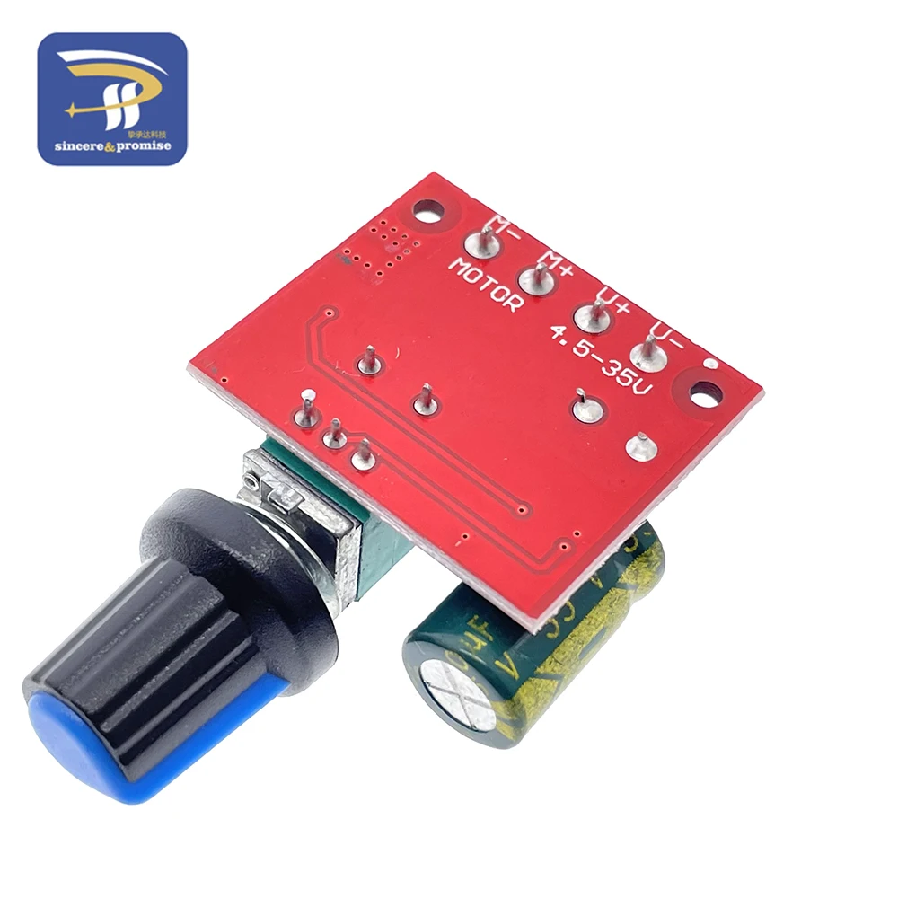 Mini 5A 90W PWM 12V Φ Модуль 4 5 V-35V Регулируемый регулятор скорости переключатель