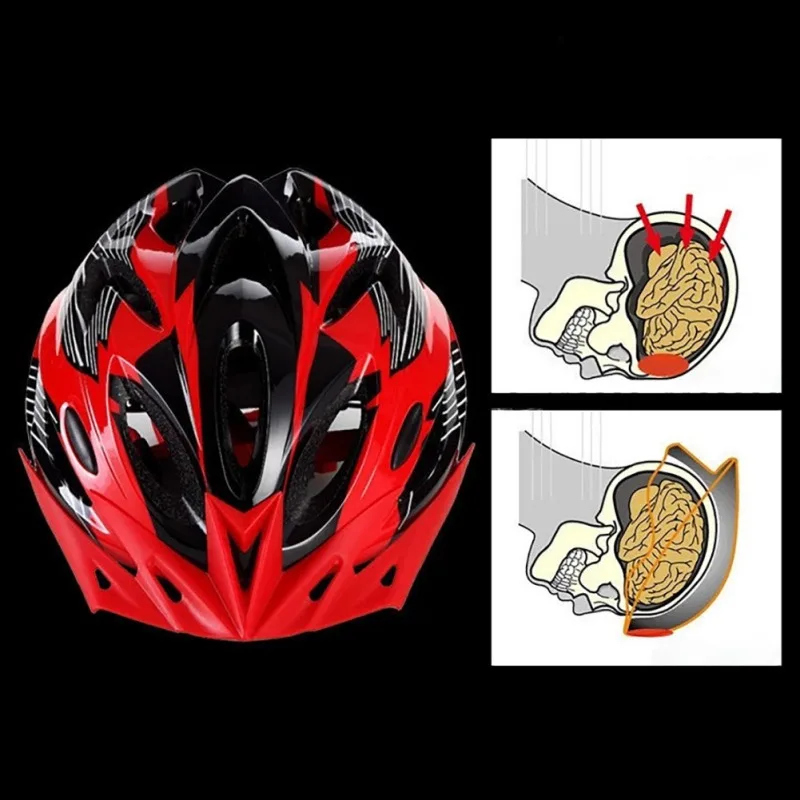 

Lightweight Breathable Bicycle Helmet Unique Reduce Resistance Breathable Row Hard Hat Blue White