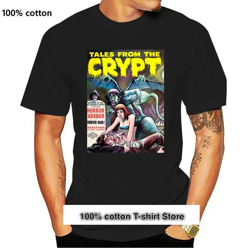 

Camiseta de манга corta de The Crypt para hombre, ropa de cómic de страшный Пуэрто, Tv, talla S-2Xl