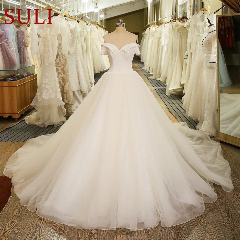 Женское свадебное платье дешевые свадебные платья с коротким рукавом сделано в