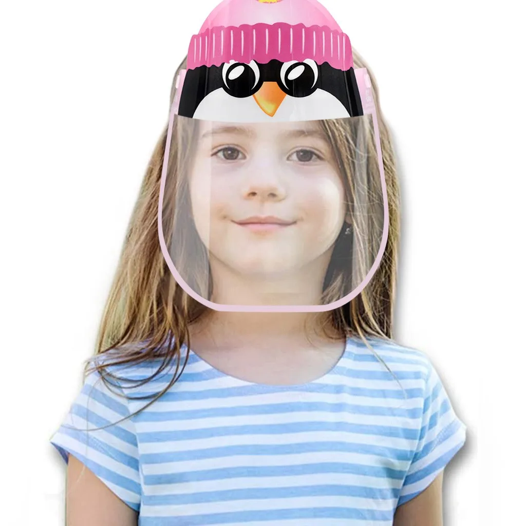 

5pcs Children's Masks Waterproof Cartoon Transparent Protective Mask Reusable Mascarillas Mouth Face Masks Cover