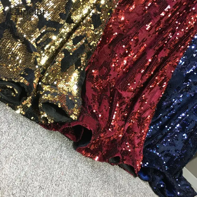 

Formal Dress Fashion Dress Elegant Women Off Sholuder Flannel Sequins Sexy High-end Long Skirt