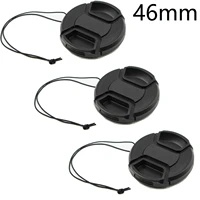 3 pack 46mm front lens cap for canon nikon other all with 46mm filter thread