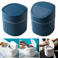 mini waste box bin garbage basket home table trash can plastic office supplies dustbins sundries barrel box for household