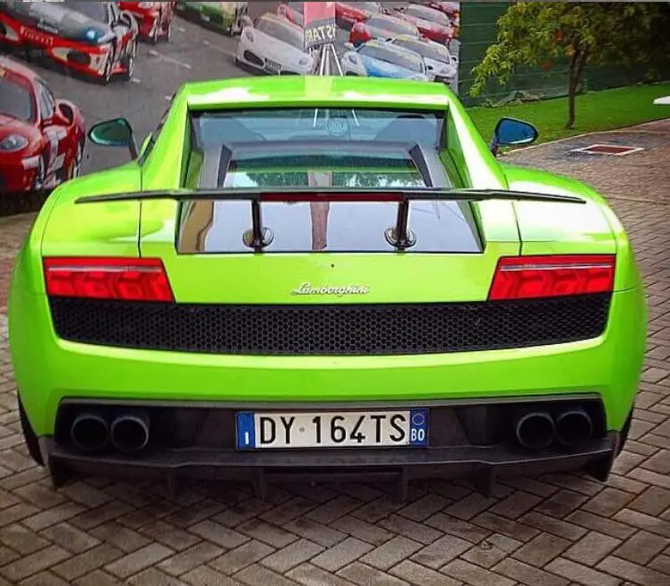 Высокое качество углеродного волокна задний багажник спойлер крыло подходит для