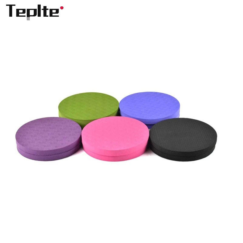 

2 шт./компл. защитные коврики для спортзала Нескользящие упражнения из термопластичного эластомера маленький круглый портативный наколенн...