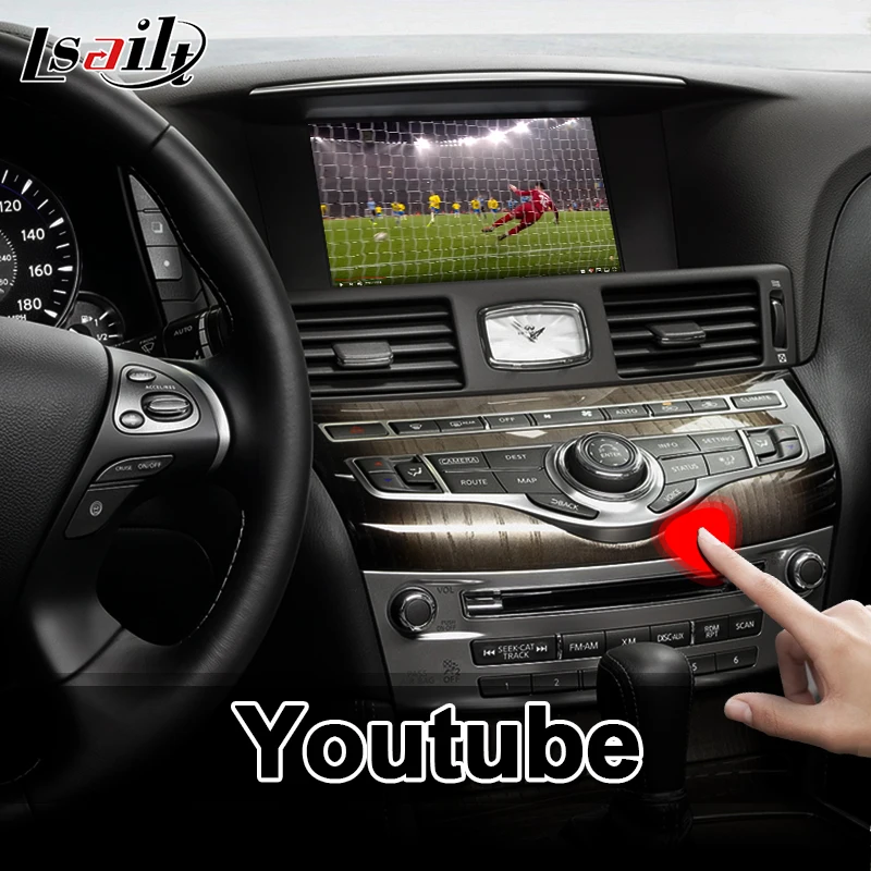 Видеоинтерфейс Lsailt Android для Infiniti Q70 2014 2020 года с беспроводной навигацией GPS carplay Waze