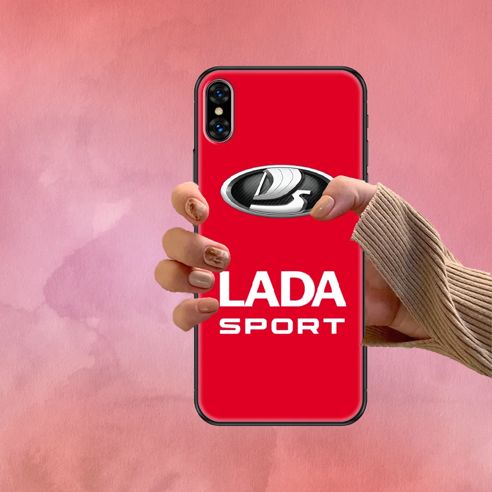 

lada sport car Phone Case Cover Hull For iphone 5 5s se 2 6 6s 7 8 12 mini plus X XS XR 11 PRO MAX black pretty shell silicone
