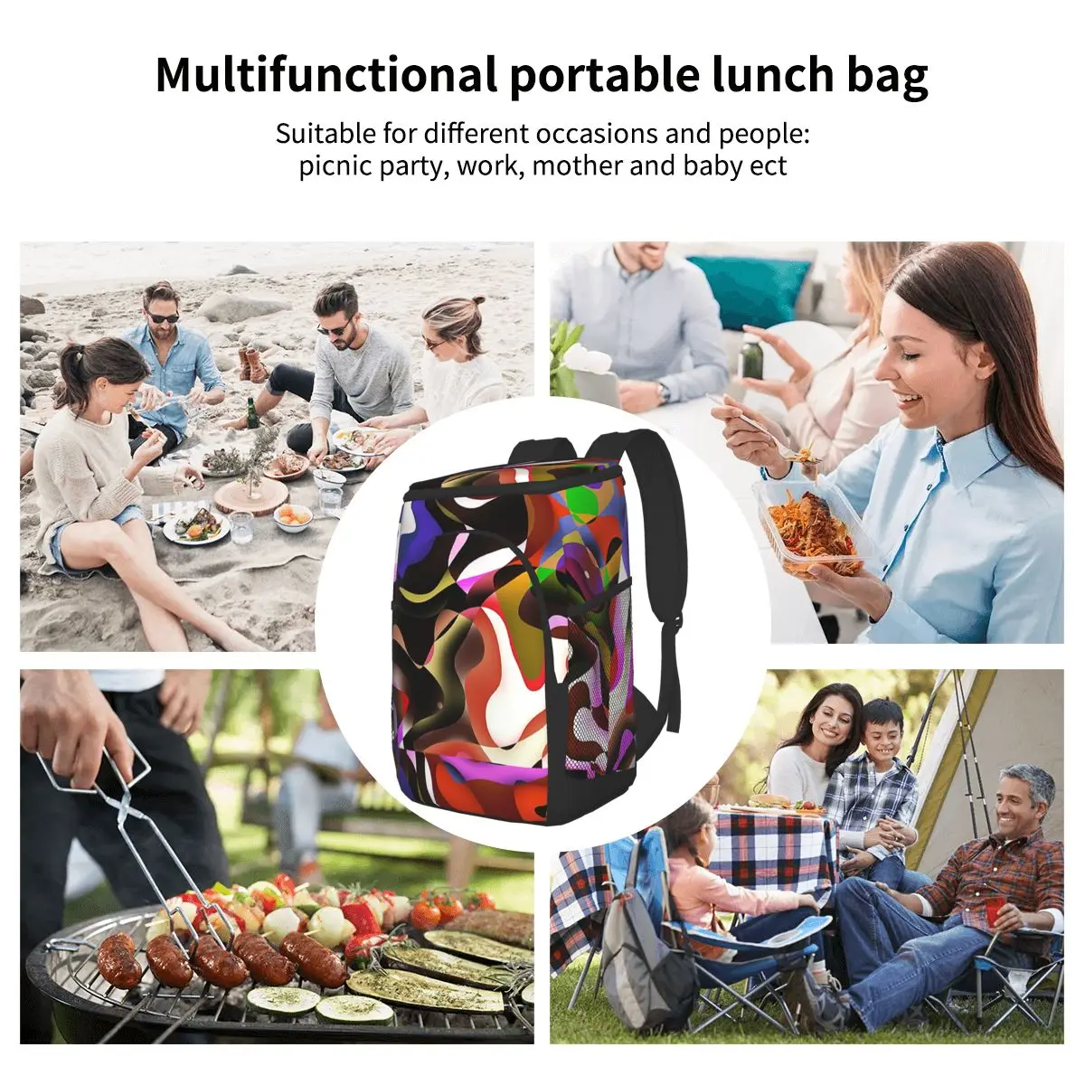 

Thermal Backpack Waterproof Thickened Cooler Bag Large Insulated Bag Picnic Cooler Backpack Refrigerator Bag Abstract Background