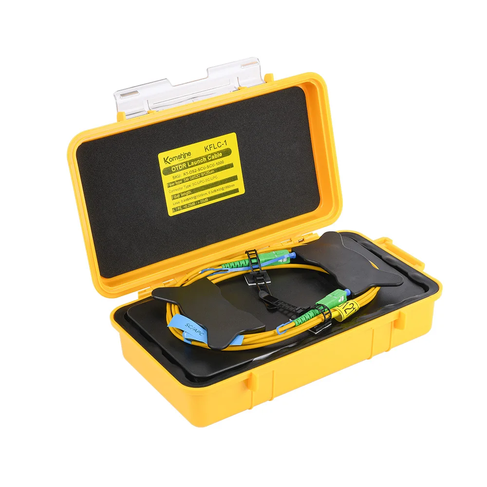 

Komshine KFLC-1 G652D SM 1310/1550nm OTDR Dead Zone Eliminator, Fiber Optic OTDR Launch Cable Box SC-UPC/ SC-APC