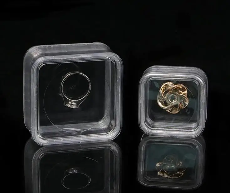 40*40 мм прозрачный плавающий витрина серьги драгоценные Камни кольцо ювелирные
