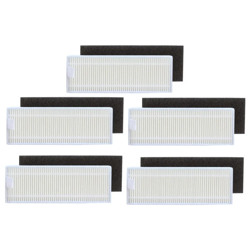 

Robot Vacuum Cleaner HEPA Filter for liectroux zk901 Robotic Vacuum Cleaner Spare Parts Accessories 5x HEPA + 5x Sponge Filter