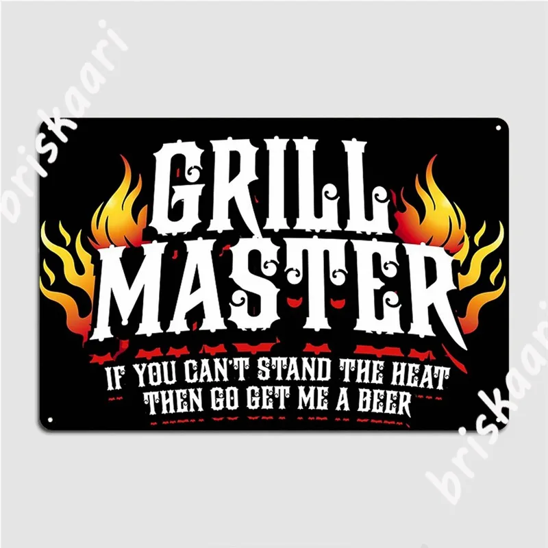 

Bbq Lover Grill Master Meme Quote Design Metal Signs Wall Decor Cinema Living Room Funny Bar Cave Tin sign Posters