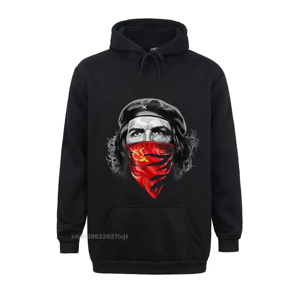 Hoodie Che Guevara W Soviet Hammer And Sickle Red Bandana Plain Comfortable Hoodies Men Cotton Men Long Sleeve Comfortable