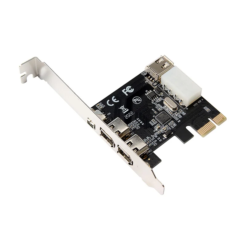 Pci e 1X для зарядное устройство с 3 usb портами IEEE 1394A Firewire Riser карта адаптера|Платы