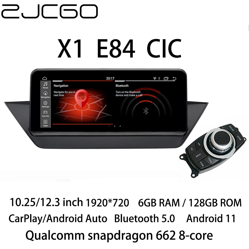 ZJCGO автомобильный мультимедийный плеер стерео GPS Радио Навигация Android экран CIC NBT
