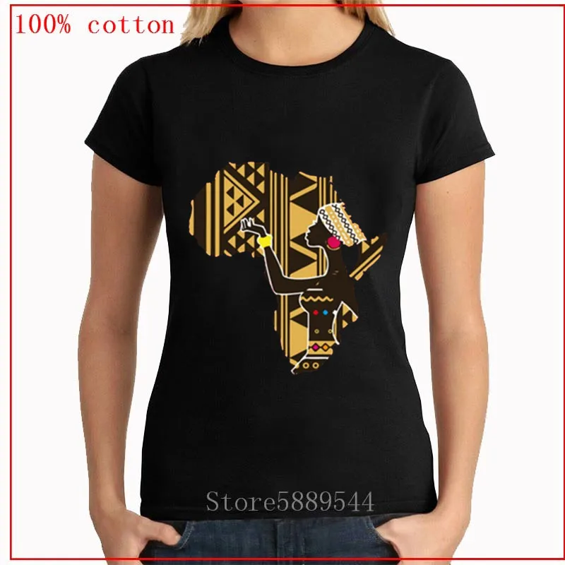В африканском стиле культуры чернокожих искусство картина женская футболка 100%