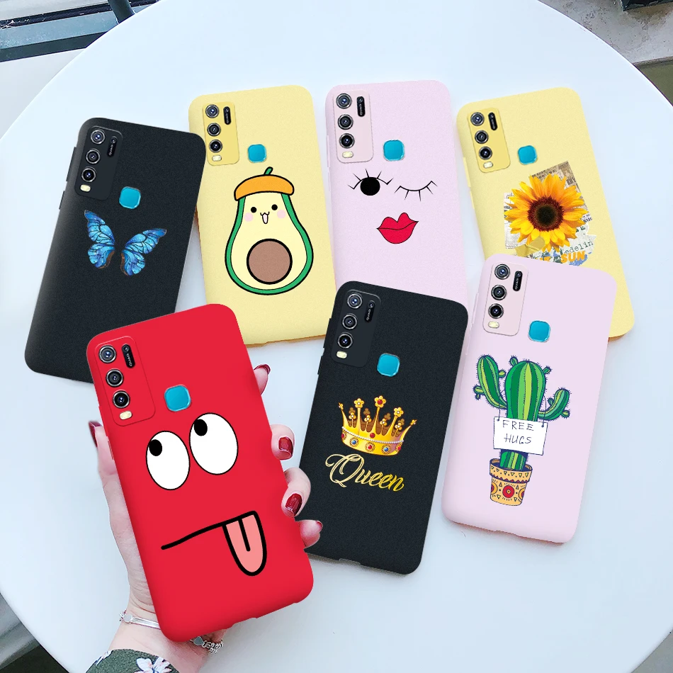 Ударопрочный Мягкий силиконовый чехол из ТПУ для Vivo Y30 Y50 Y 30 50 2020 6 47 дюйма с милым