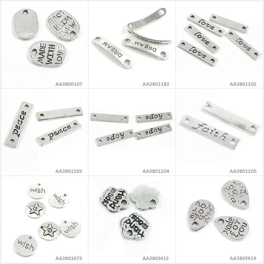 Античные серебряные тона Подвески для изготовления украшений сделанные вас