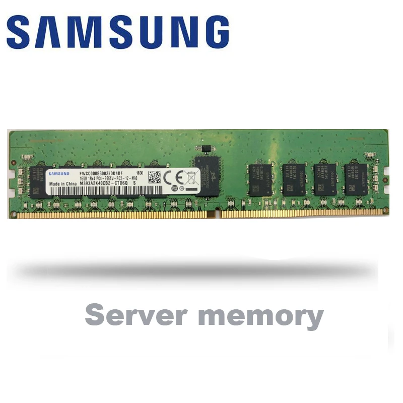 Samsung ddr4 ram 16GB PC4 2666MHZ 2666V ECC REG Серверная память 16g 2666 ddr4 ram