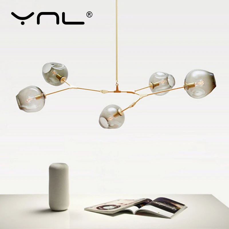 Прозрачный стеклянный абажур Люстра только абажур|Колпаки и абажуры для ламп| |