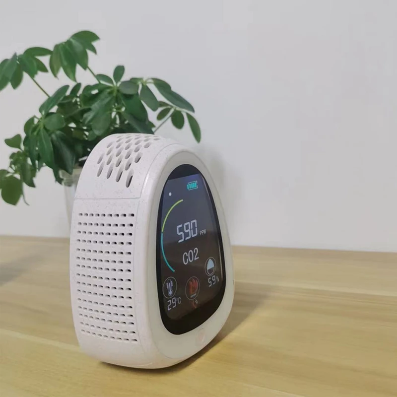 Портативный детектор CO2 для внутреннего измерения температуры и влажности |