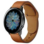 Кожаный ремешок для Samsung Galaxy watch 4Classic 44 мм Active 2, браслет для Huawei GT2Pro Galaxy 3 45 мм42 мм46 мм, 20 мм