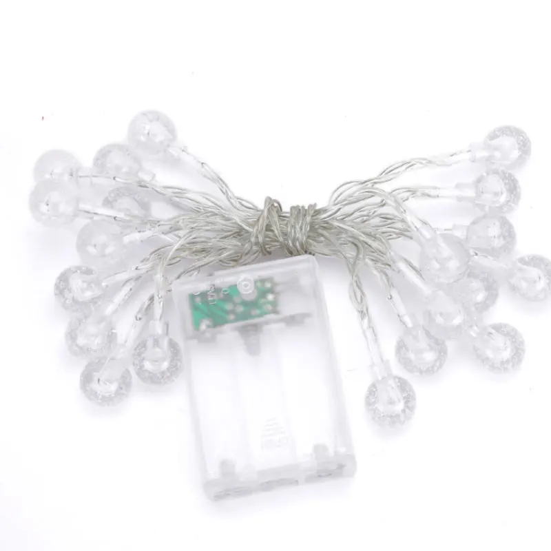 10/20/40LED Bubble Ball Light String Flashing Garland Battery Powered Christmas Lights Holiday Party Wedding Decoration Fairy Li |