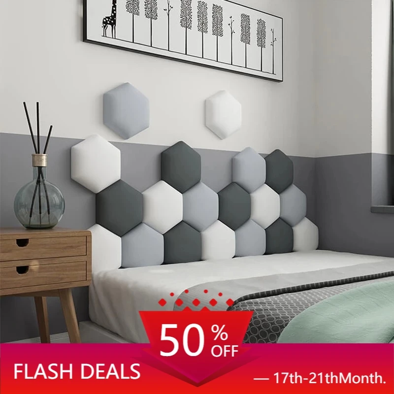 3D наклейки на стену с изголовьем кровати декор для детской комнаты мягкая