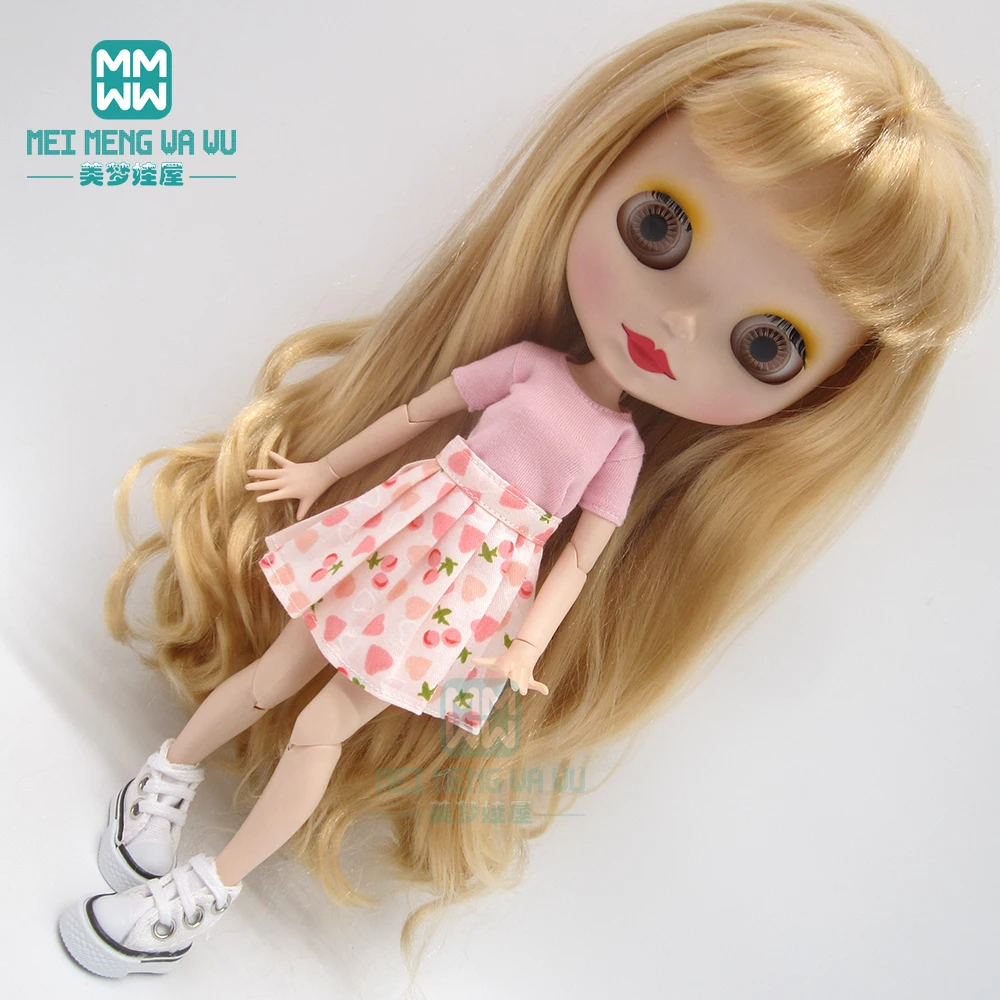 Одежда для кукол Blyth свитер + джинсовая юбка кроссовки аксессуары Azone1/6 | Игрушки и