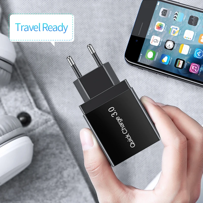 Универсальное зарядное устройство Udyr с 3 USB портами и поддержкой быстрой зарядки