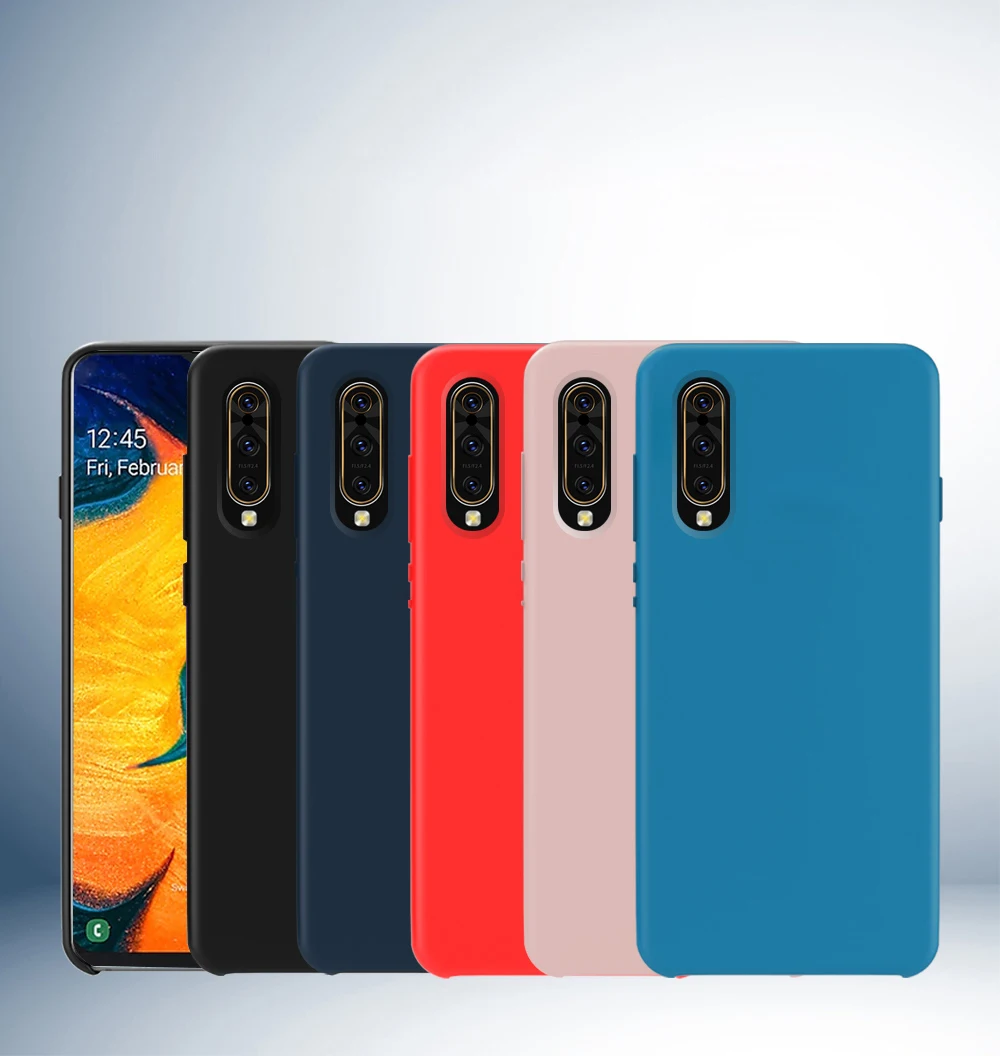 Для samsung A70 A50 A10 A20 чехол-накладка из мягкого жидкого силикона для samsung Galaxy A8 A6 PLUS A9 A7 противоударный чехол-накладка