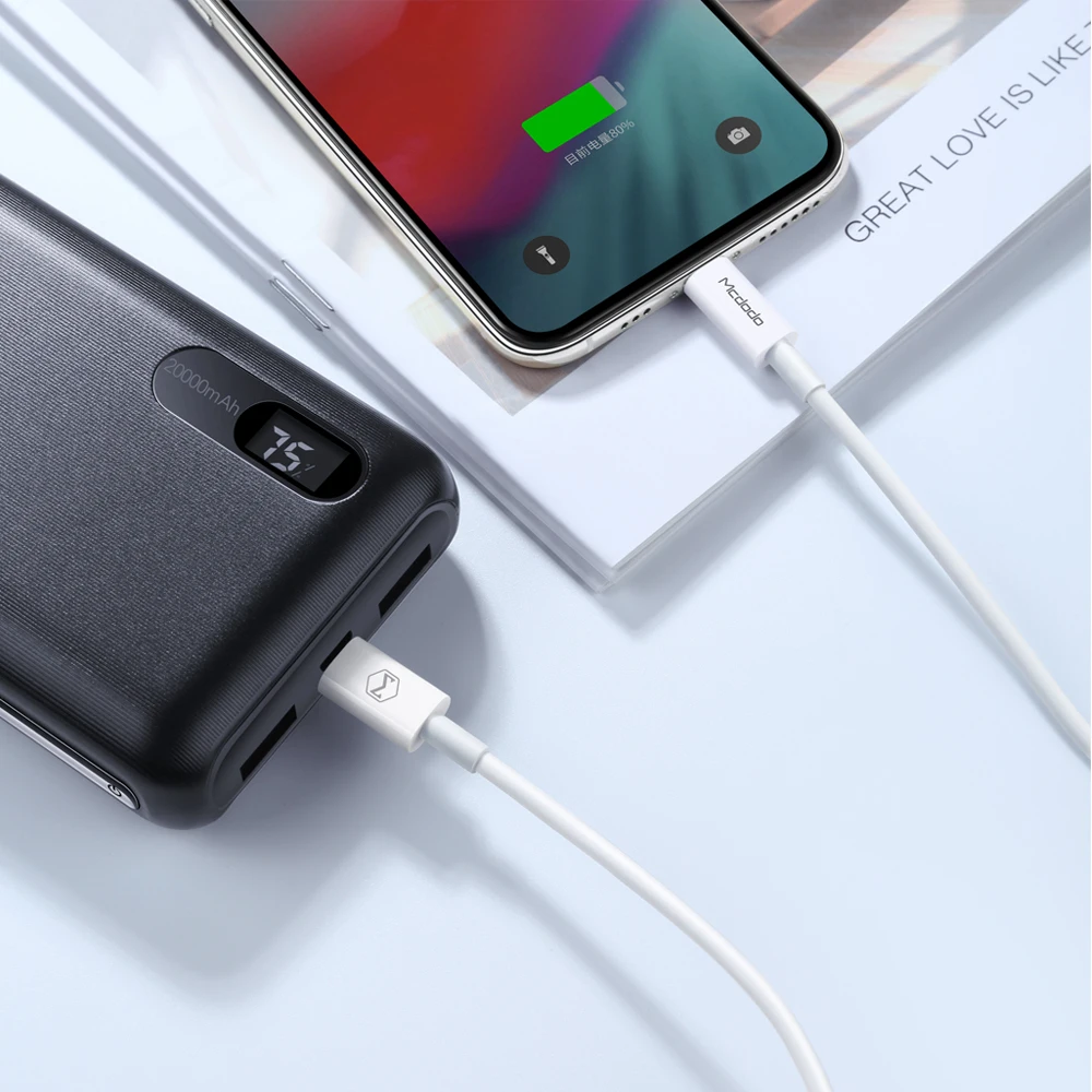 Mcdodo usb type-C кабель на 8-контактный кабель для iPhone X XS XR 8 Plus 18 Вт PD Быстрая зарядка USB C кабель для передачи данных для Macbook USB шнур - Цвет: White