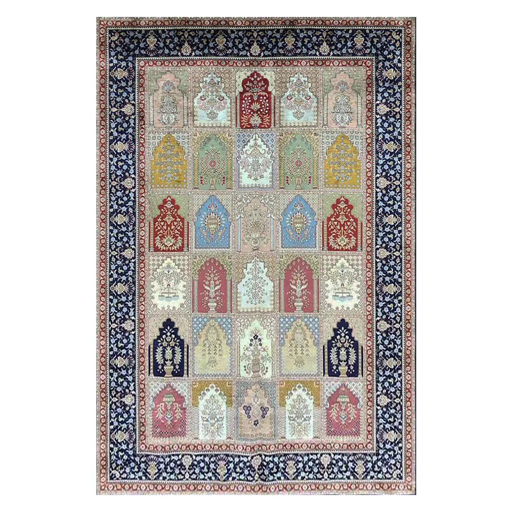 

5.5'x8' Turkey Design Silk Carpet Living Room Decoration Handmade Silk Rug