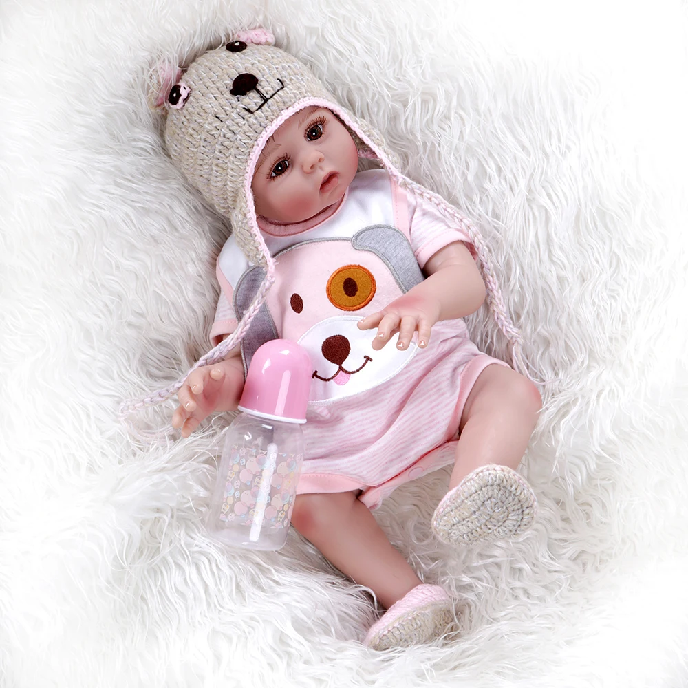 Decdeal Reborn Baby Doll 19 дюймов силиконовый Полный Корпус для малышей сопровождение куклы