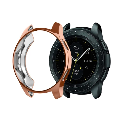 rose gold Чехол для часов samsung gear S3 Frontier Galaxy Watch 46 мм покрытие из ТПУ все вокруг защитные аксессуары для умных часов - Цвет: rose gold