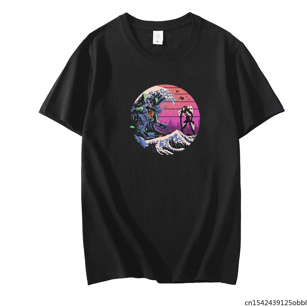 

Harajuku Anime The Waves of Sea Unisex Manga Streetwear Men T-shirt Casual Short Sleeve Oversized