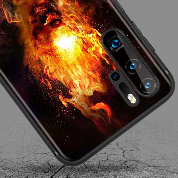 

Cool Rider Ghost Motorcycle For Huawei P40 P30 P20 P10 P9 P8 Lite E 5G 2017 2019 Pro Plus Phone Case