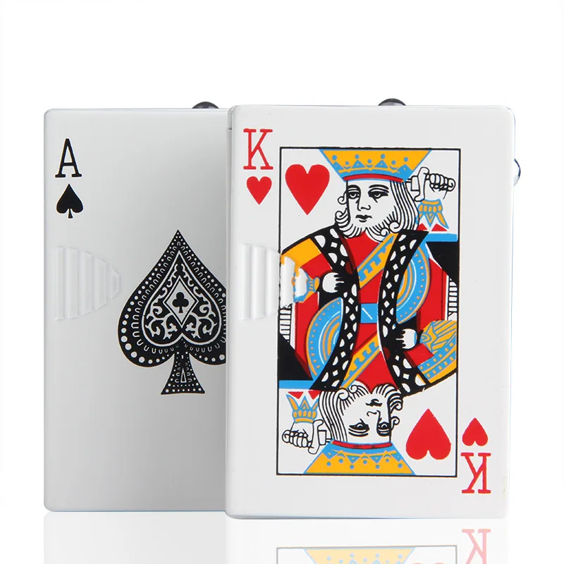 Креативные игральные карты газовая Бутановая заправка зеленая зажигалка