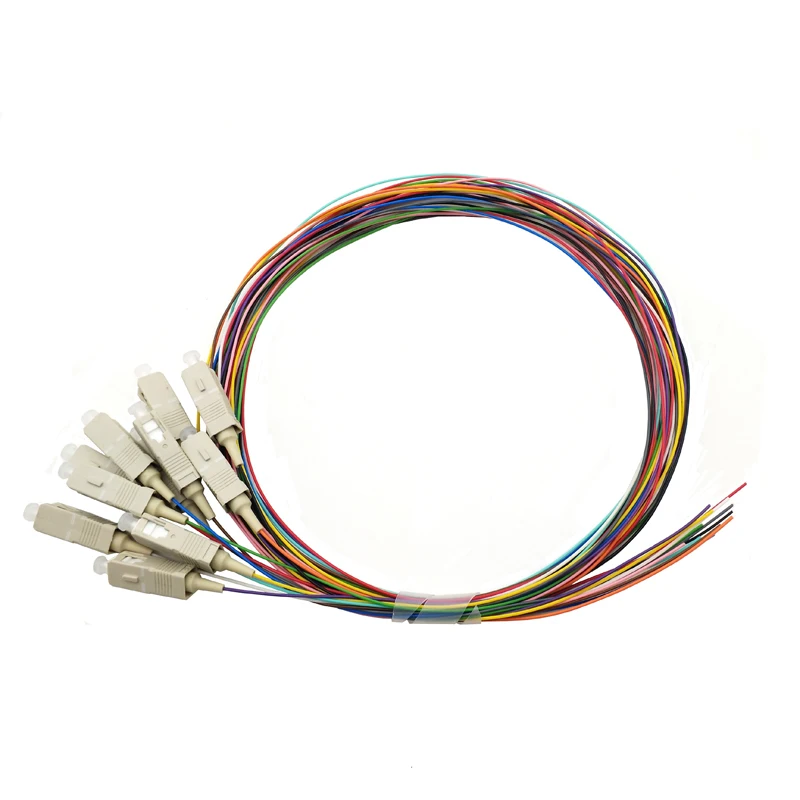 12 цветов SC Multimode мм OM4 0 9 1 м 5 2 волоконно оптическая косичка