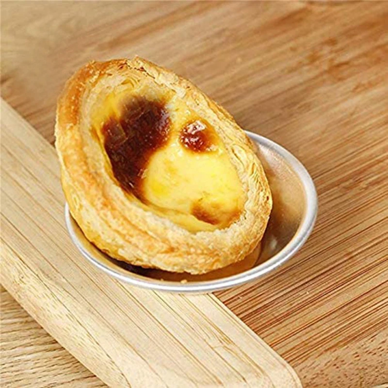 

25 Pcs Egg Tart Molds Tiny Pie Tartlets Dessert Mold & 1 Set Baking Sheet with Rack Set Stainless Steel