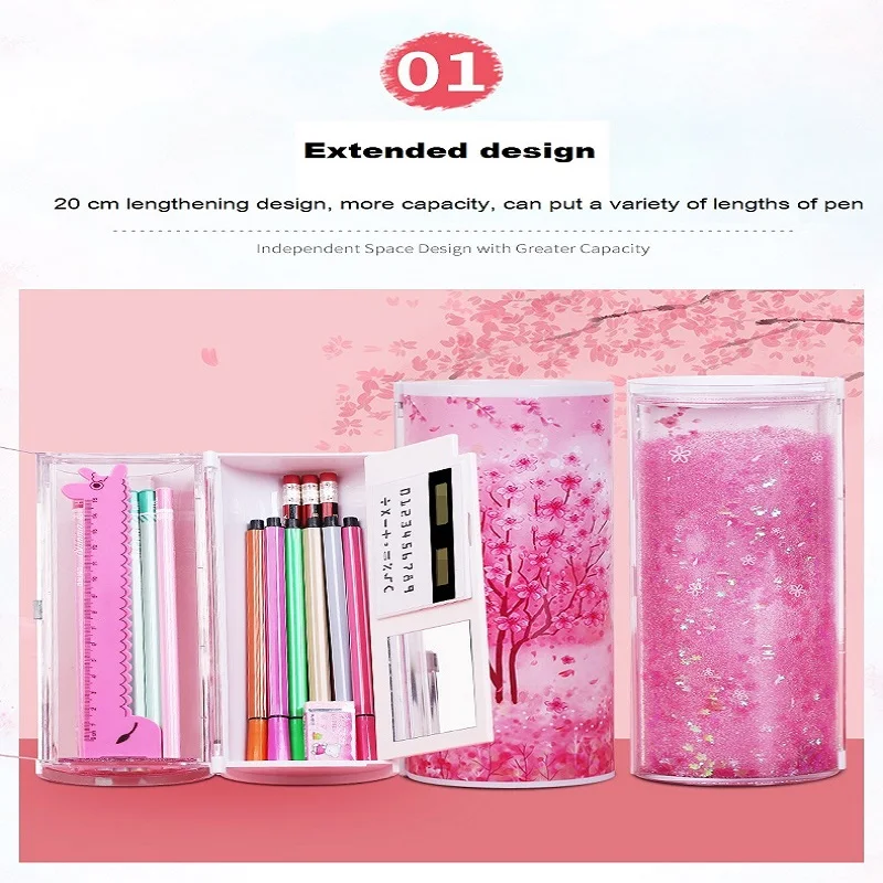 Канцелярский пенал для карандашей с принтом зыбучих песков инновационная