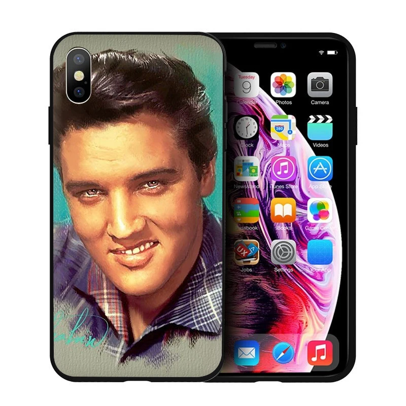 B5 Мягкий силиконовый чехол для телефона EWAU Elvis Presley для iPhone 5 5S SE 6 6s 7 8 plus X XR XS 11 Pro Max - Цвет: B5