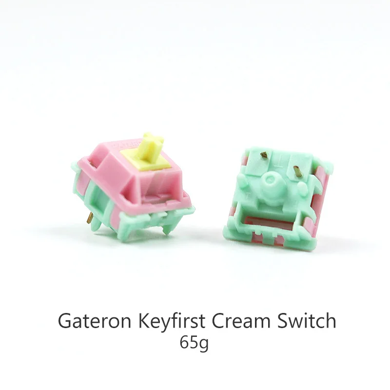 

2/4pcs/10pcs Keyfirst Cream Switch Axis Gateron Foundry Linear For Mechanical Keyboard MX Switch Shaft Customize
