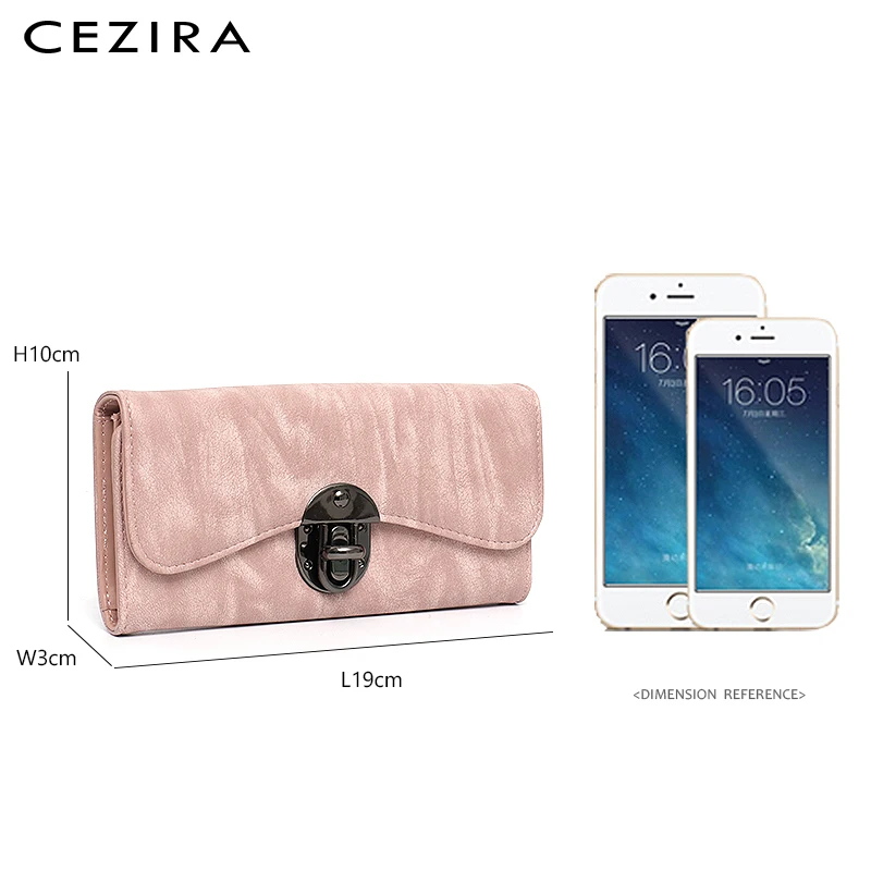 Женский Длинный кошелек CEZIRA вместительный с отделением для карт из