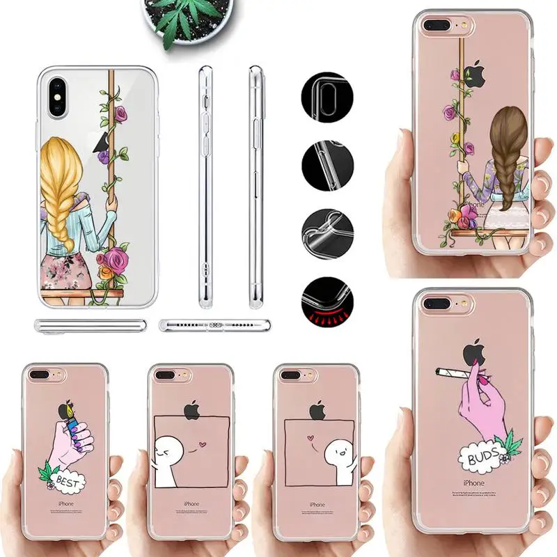 

We will always be best friends BFF Phone Case for iPhone 11 12 13 mini pro XS MAX 8 7 6 6S Plus X 5S SE 2020 XR case