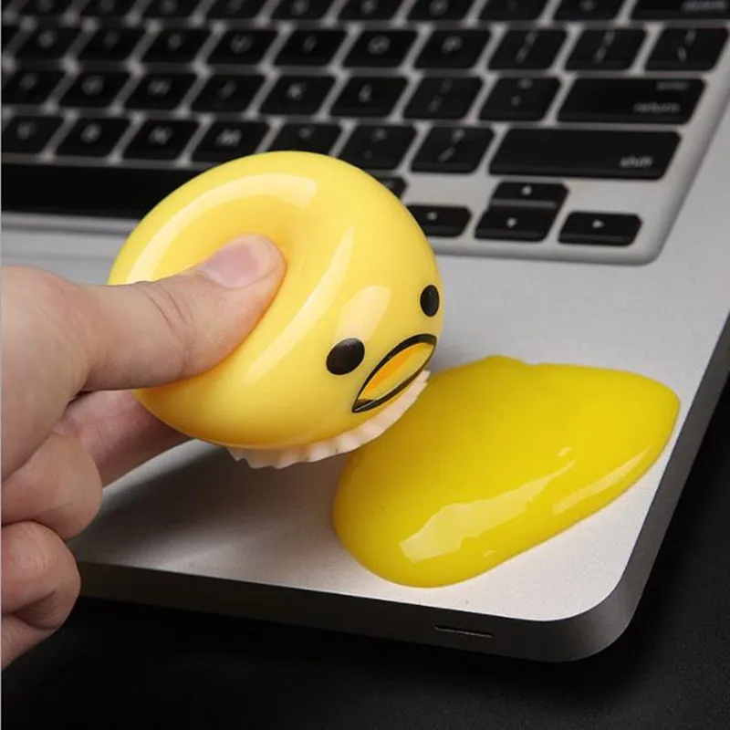 Одиночная Продажа Новинка кляп Squ скольжения игрушка яичный желток анти-стресс